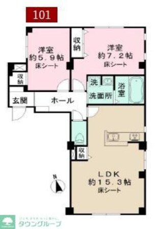 カーサ エレンシアの物件間取画像